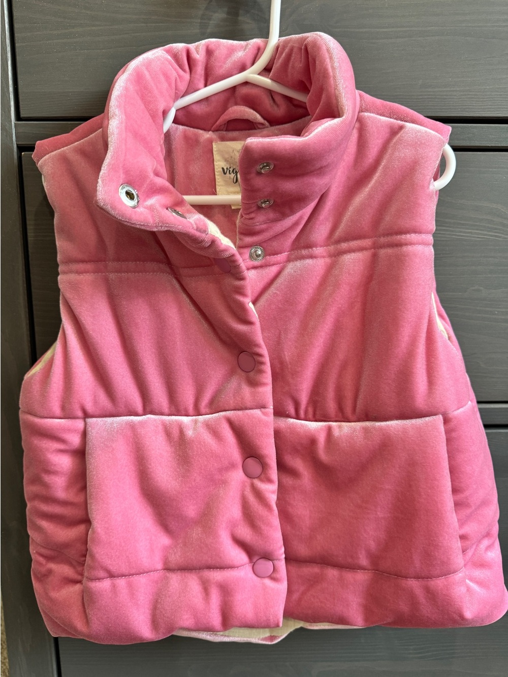 Girls' Quilted Pink Puffer Vest by Vigoss